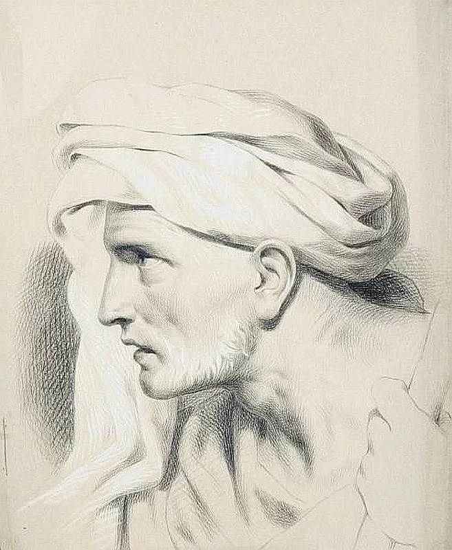 Adrian Scott Stokes - Studio di testa d'uomo, attribuito